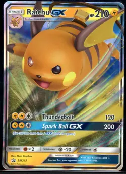 Raichu-GX SM213/248 Promo SM Black Star Promos Pokemon NM - Image 2