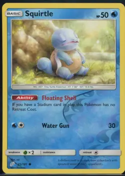 Squirtle 22/181 Reverse Holo Common Team Up Pokemon NM - Image 2