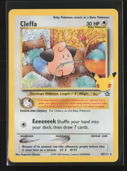 Cleffa 20/111 Classic Collection Celebrations: Classic Collection Pokemon NM - Image 2