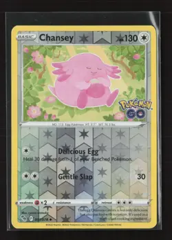 Chansey 051/078 Reverse Holo Uncommon Pokemon GO Pokemon - Image 2