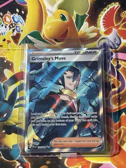 POKEMON GRIMSLEY'S MOVE ULTRA RARE HOLO FULL ART TRAINER 120/094 - Image 1