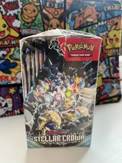 Pokemon TCG Stellar Crown Half Booster Box (18 Packs) - New & Sealed - Image 2