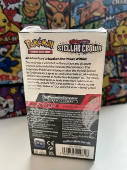 Pokemon TCG Stellar Crown Half Booster Box (18 Packs) - New & Sealed - Image 5