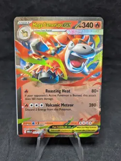 Mega Camerupt ex - 022/132 - ME01: Mega Evolution - Pokemon TCG - MISCUT - NM - Image 1