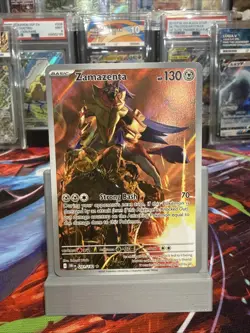Pokemon TCG Zamazenta Destined Rivals 201/182 Illustration Rare Mint - Image 1