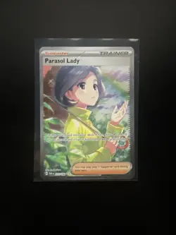 Pokemon TCG Parasol Lady Paradox Rift 255/182 Holo Special Illustration Rare - Image 1