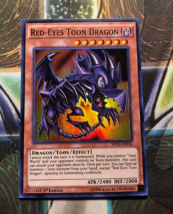*** RED-EYES TOON DRAGON *** 1ST EDITION SUPER RARE SHVI-EN036 MINT/NM YUGIOH! - Image 1