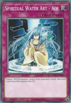Yugioh! LP Spiritual Water Art - Aoi - SDCH-EN031 - Common - 1st Edition Lightly - Image 1