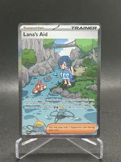 Pokemon TCG Lana's Aid 219/167 Trainer Full Art Special Illustration Rare Holo - Image 1