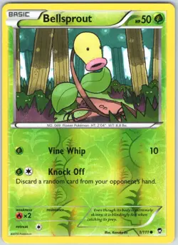 Bellsprout 1/111 Common Furious Fists Pokemon Reverse Holo NM - Image 1