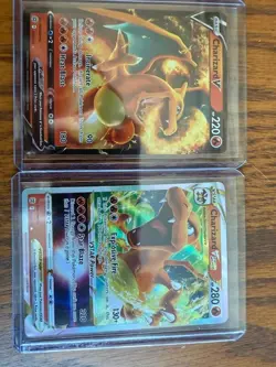 Pokemon TCG CharizardV & Vstar pair - Near Mint - Image 1