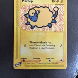 Mareep - Expedition 119/165 - 2002 WOTC - Pokemon TCG - E Reader - NM - Image 3
