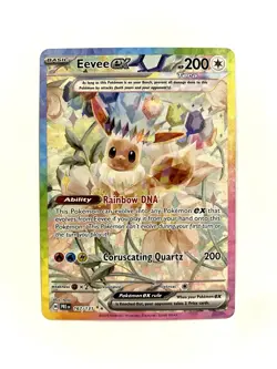 Eevee ex 167/131 Prismatic Evolution Special Illustration Rare Pokemon TCG NM - Image 1
