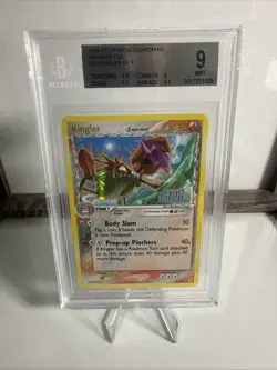 Pokemon TCG Kingler delta Species EX Crystal Guardians 22/100 Reverse Holo Stamp - Image 1