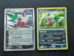 NM Pokemon Holo Shiftry EX 97/100 + Shiftry 13/111 Crystal Guardians - Image 1