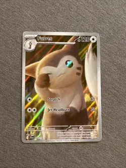 Pokemon Furret 168/159 Sv09: Journey Together Holo Illustration Rare MINT - Image 1