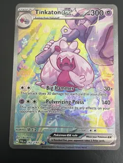 Pokemon Tinkaton ex 262/193 SIR Paldea Evolved Full Art Secret Rare NM - Image 2