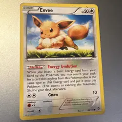 Pokemon TCG EEVEE 80/111 Furious Fists NM Common XY *FREE SHIPPING - Image 1
