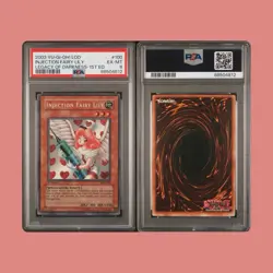 Yu-Gi-Oh! TCG Injection Fairy Lily LOD-100 Secret Rare 1st Edition PSA 6 - Image 1