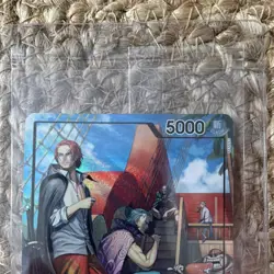 Bandai One Piece CCG Shanks Leader Foil OP09-001 Four Emperors PSA Promo - Image 3
