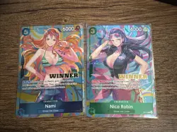 One Piece TCG Heroines Cup Winner Promo Robin and Nami - Image 1