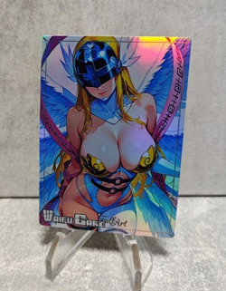 Angewomon Trading Card Waifu Goddess Story Anime Girl holo Karte Manga Full Art - Image 1