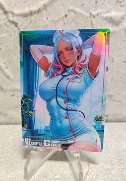 Hibana Trading Card Waifu Goddess Story Anime Girl holo Karte Manga Full Art - Image 1