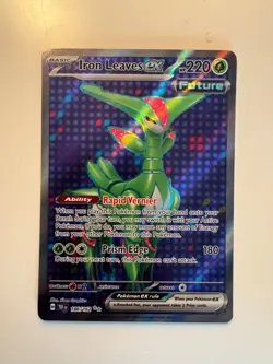 Pokemon Card • Iron Leaves ex • Temporal Forces 186/162 • UR • ENG • MINT - Image 1