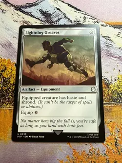 Lightning Greaves - Universes Beyond: Fallout (PIP) - Image 1