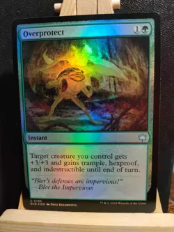 Overprotect FOIL - Bloomburrow - Uncommon - NM (see pics) MTG - Image 1