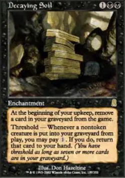 Decaying Soil Light Play, English Magic the Gathering MTG Odyssey - Image 1