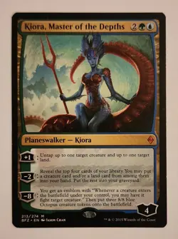 MTG Kiora, Master of the Depths - Battle for Zendikar Regular - NM/MINT Magic - Image 1