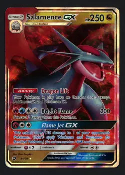 Salamence GX 44/70 Dragon Majesty Ultra Rare Pokemon TCG - Image 1