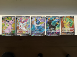 Evolving Skies Pokemon Set of x5: Espeon, Sylveon, Vaporeon, Umbreon, Leafeon NM - Image 1