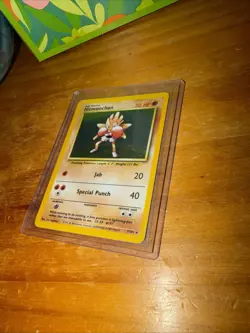 Pokemon TCG Hitmonchan Base Set 7/102 Holo 1999-2000 Wizards Base Set Copyright - Image 1