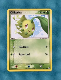 Chikorita 51/115 Unseen Forces Regular VINTAGE POKEMON: LP - Image 1
