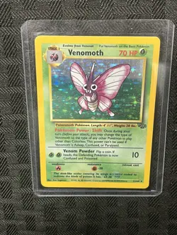 1999 Pokemon Jungle Venomoth 13/64 Holo Unlimited Holographic - Image 1