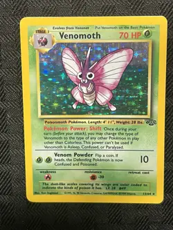 1999 Pokemon Jungle Venomoth 13/64 Holo Unlimited Holographic - Image 2