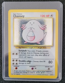 Pokemon TCG- Chansey - 003/102 Base Set Holo- Excellent Condition - Image 1