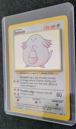 Pokemon TCG- Chansey - 003/102 Base Set Holo- Excellent Condition - Image 2