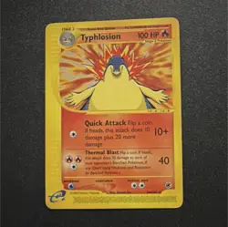 Pokemon Typhlosion Rare Regular Expedition Base Set 64/165 100HP Thermal Blast - Image 1