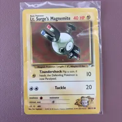Pokemon Gym Heroes Lt. Surge’s Magnemite 80/132 - Image 1