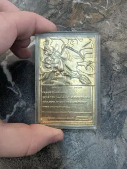 1999 Charizard Pokemon Trading Card 24K Gold Plated, Limited Edition Burger King - Image 2