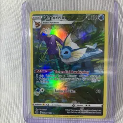 Pokemon Vaporeon TCG TG02/TG30 Swsh09 Trainer Gallery Brilliant Stars Holo - Image 2