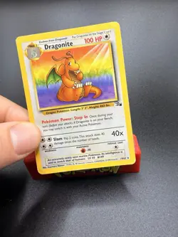 Pokemon TCG Fossil Dragonite 19/62 Non-Holo Rare HP/DMG - Image 1