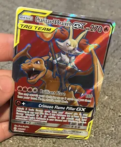 Tag Team Gx Pokemon Card Lot Ultra Rare Full Art Charizard, Snorlax, Greninja - Image 4