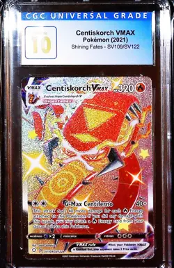 2021 Pokemon SWSH Centiskorch VMAX Shiny Vault #SV109/SV122 CGC 10 Pristine - Image 1