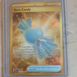 Pokemon Rare Candy Gold Secret Rare Full Art Holo 256/198 SV01 Scarlet & Violet - Image 1