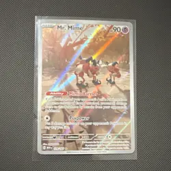 Pokemon Mr. Mime 179/165 Sv: Scarlet & Violet 151 Illustration Rare Holo TCG - Image 1