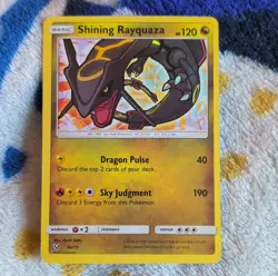 Pokemon Shining Rayquaza Shiny Holo Rare Shining Legends 56/73 Basic 120 HP - Image 1